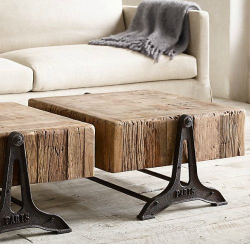 overhandigen uitvoeren haalbaar salontafel van hout met staal - Wondere Woon Wereld